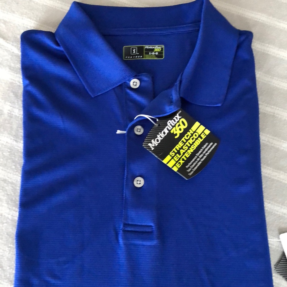 PGA tour polo jersey shirt  color blue large